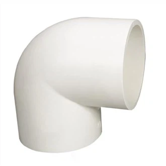 90 درجة الكوع الأنابيب البلاستيكية
